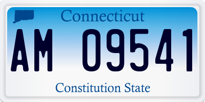 CT license plate AM09541