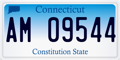 CT license plate AM09544