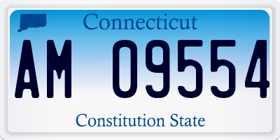 CT license plate AM09554