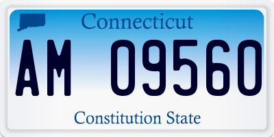 CT license plate AM09560
