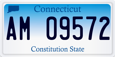 CT license plate AM09572