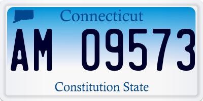 CT license plate AM09573
