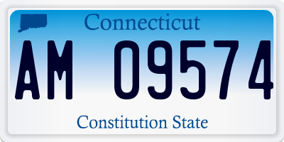 CT license plate AM09574
