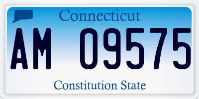 CT license plate AM09575