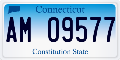 CT license plate AM09577