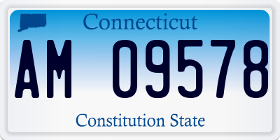 CT license plate AM09578