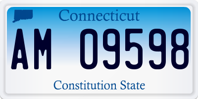 CT license plate AM09598
