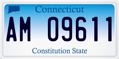 CT license plate AM09611