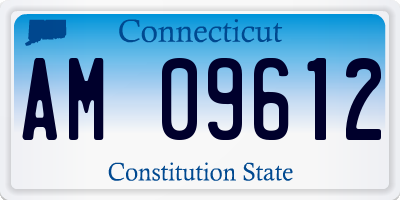 CT license plate AM09612