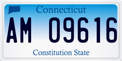 CT license plate AM09616