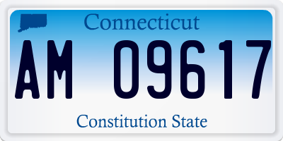 CT license plate AM09617