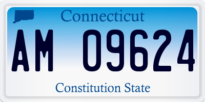CT license plate AM09624