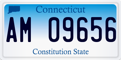 CT license plate AM09656