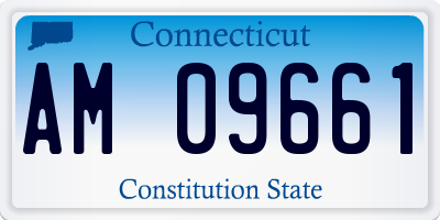 CT license plate AM09661