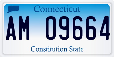 CT license plate AM09664