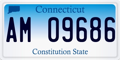 CT license plate AM09686