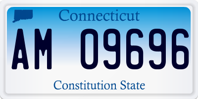 CT license plate AM09696