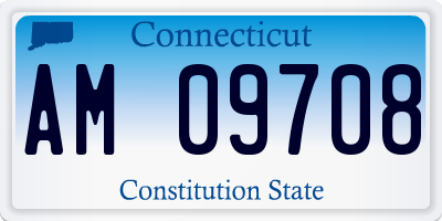 CT license plate AM09708