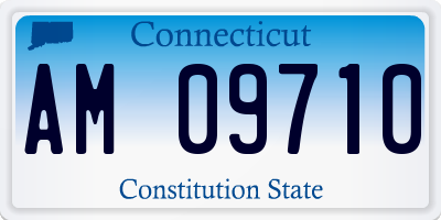 CT license plate AM09710