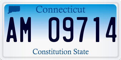 CT license plate AM09714