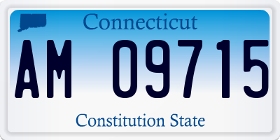 CT license plate AM09715