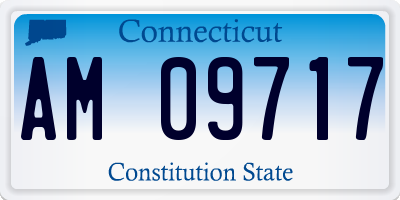 CT license plate AM09717