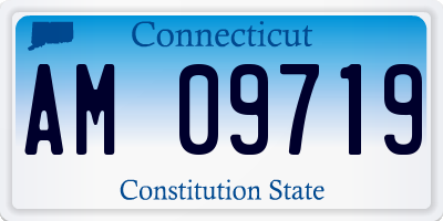 CT license plate AM09719