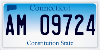 CT license plate AM09724