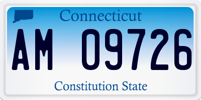 CT license plate AM09726
