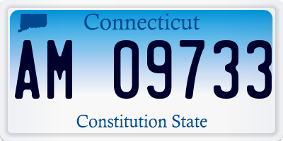 CT license plate AM09733