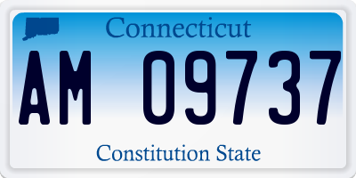 CT license plate AM09737