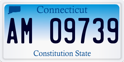 CT license plate AM09739
