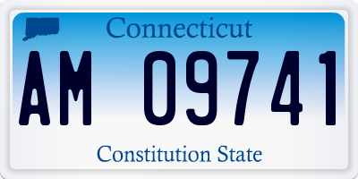 CT license plate AM09741