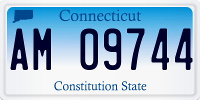 CT license plate AM09744