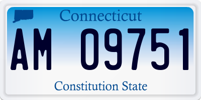 CT license plate AM09751