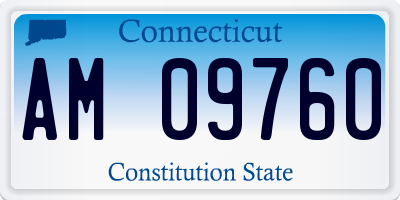 CT license plate AM09760
