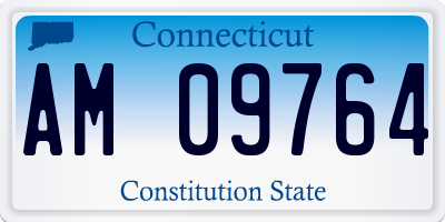 CT license plate AM09764