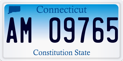 CT license plate AM09765