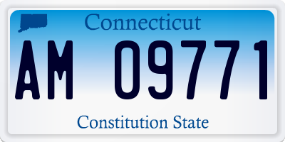 CT license plate AM09771