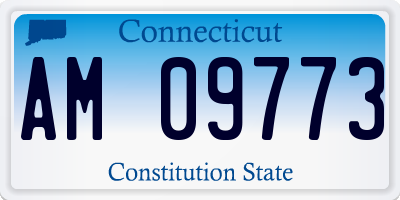 CT license plate AM09773