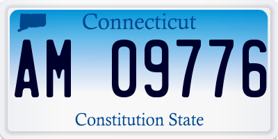 CT license plate AM09776