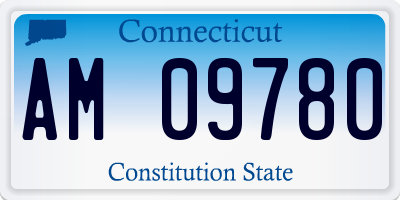 CT license plate AM09780