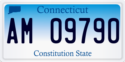 CT license plate AM09790