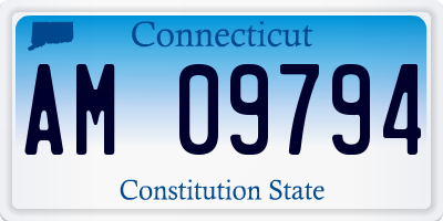 CT license plate AM09794