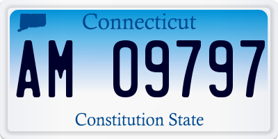 CT license plate AM09797