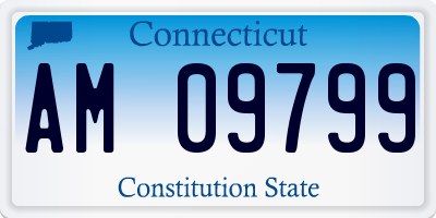 CT license plate AM09799