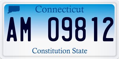 CT license plate AM09812