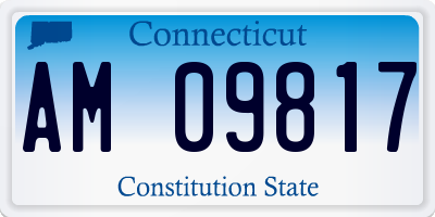 CT license plate AM09817