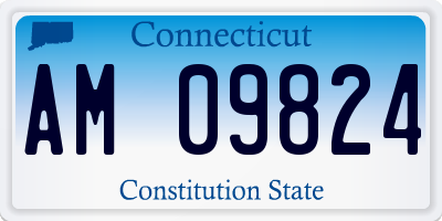 CT license plate AM09824