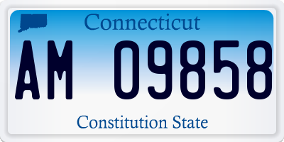 CT license plate AM09858